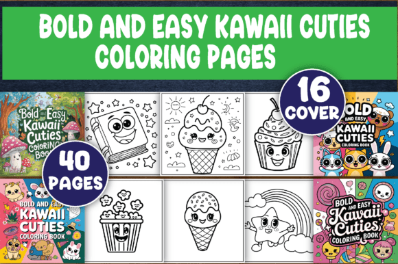 Download 40 Bold, Kawaii Cuties Coloring Pages - Premium Resources