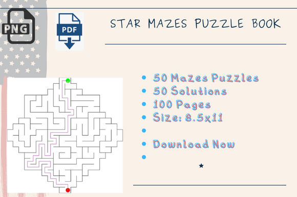 Download Kdp Templates Star Mazes Activity - Premium Resources